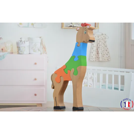 Puzzle en bois girafe Bois Hêtre - Au Bois Enchanté