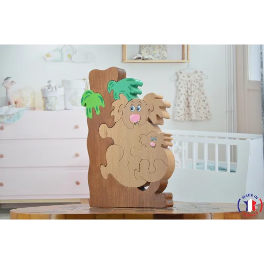 Koala wooden puzzle Beech Wood - Au Bois Enchanté