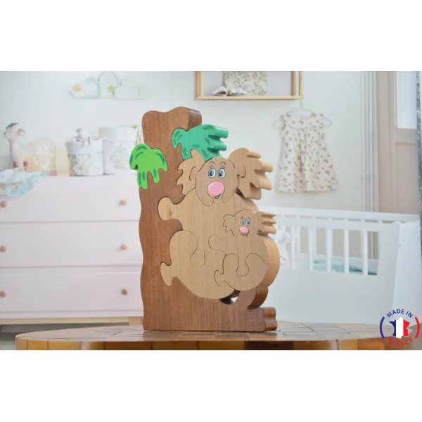 Koala wooden puzzle Beech Wood - Au Bois Enchanté