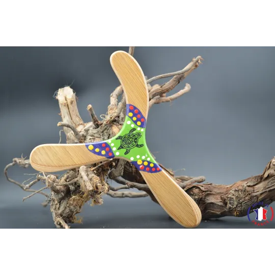 Boomerang Warramba Contre-plaqué finlandais, plaqué chêne. - Au Bois Enchanté