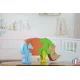Rhinoceros wooden puzzle Beech Wood - Au Bois Enchanté