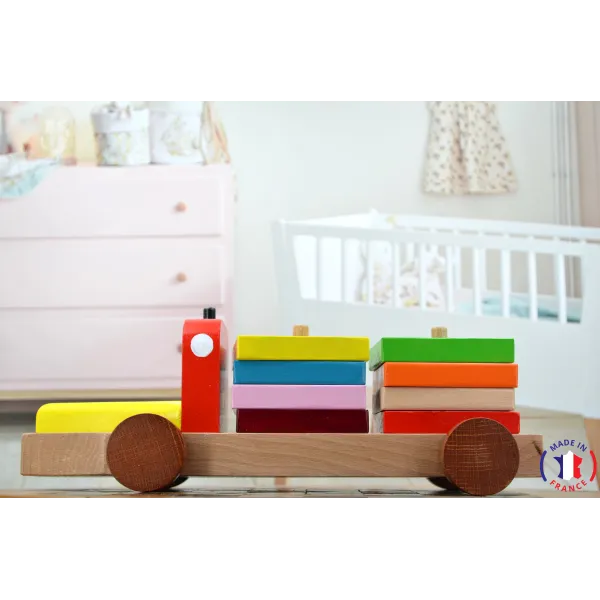 Camion en bois éducatif Bois Hêtre - Au Bois Enchanté
