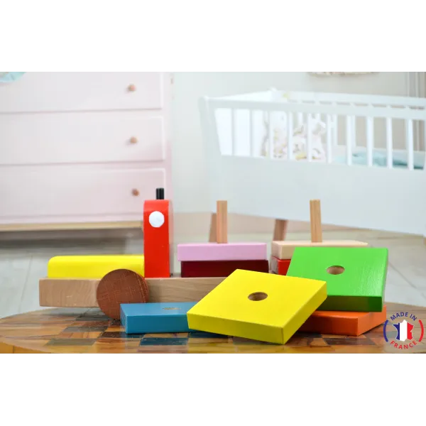 Educational wooden truck Beech Wood - Au Bois Enchanté