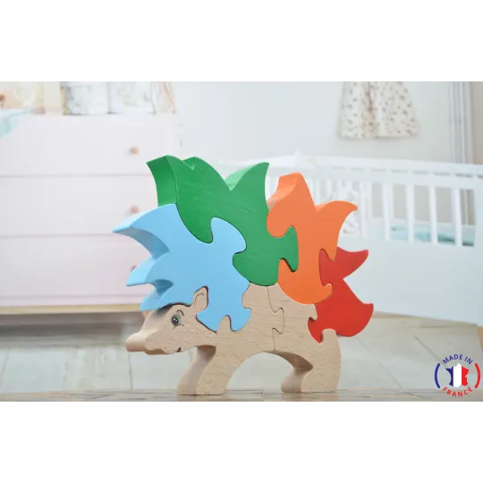 Puzzle en bois hérisson Bois Hêtre - Au Bois Enchanté