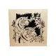 Tableau chantourné couple Tigre Contre-plaqué bouleau finlandais 5 plis - Au Bois Enchanté