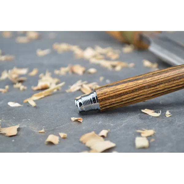 Julian wood pen in zebra Zebra wood - Au Bois Enchanté