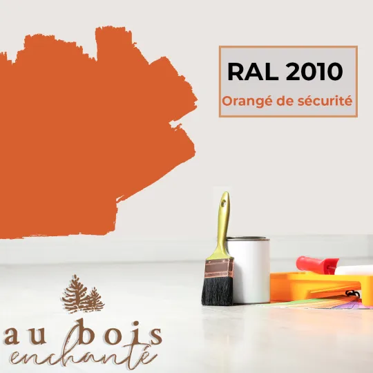 Peinture norme jouet Orangé de sécurité RAL 2010  - Au Bois Enchanté