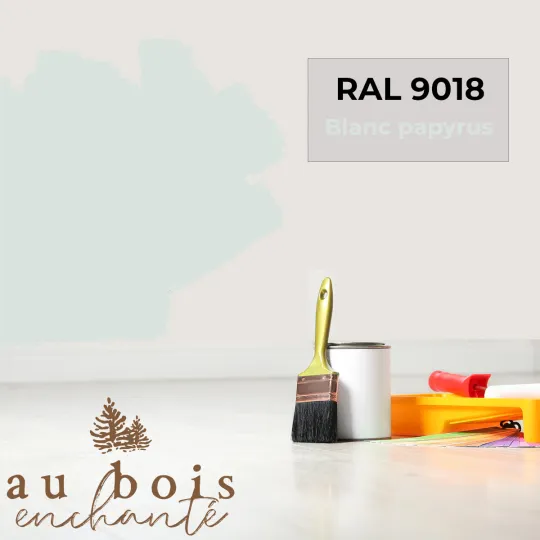 Peinture norme jouet Blanc papyrus RAL 9018  - Au Bois Enchanté