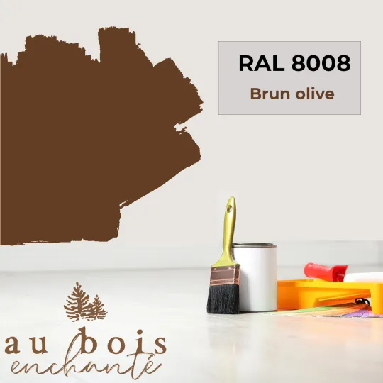 Peinture norme jouet Brun olive RAL 8008  - Au Bois Enchanté