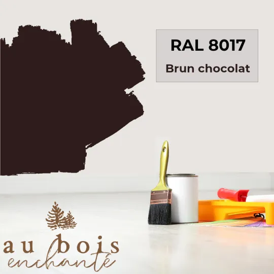 Paint standard toy Chocolate brown RAL 8017  - Au Bois Enchanté