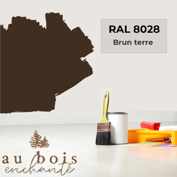 Peinture norme jouet Brun terre RAL 8028  - Au Bois Enchanté
