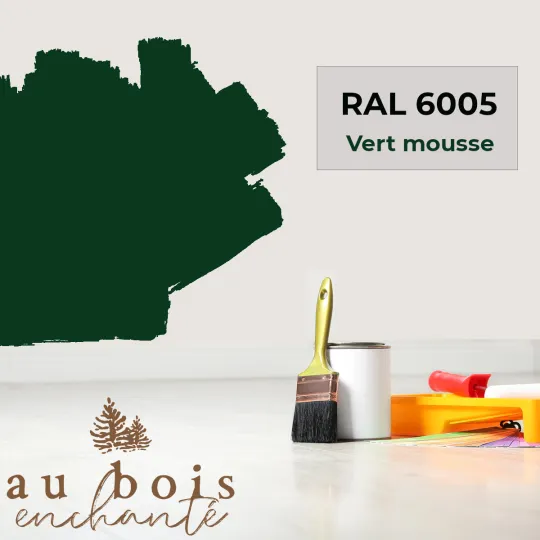 Peinture norme jouet Vert mousse RAL 6005  - Au Bois Enchanté