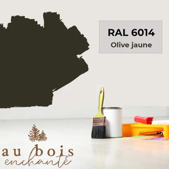 Peinture norme jouet Olive jaune RAL 6014  - Au Bois Enchanté