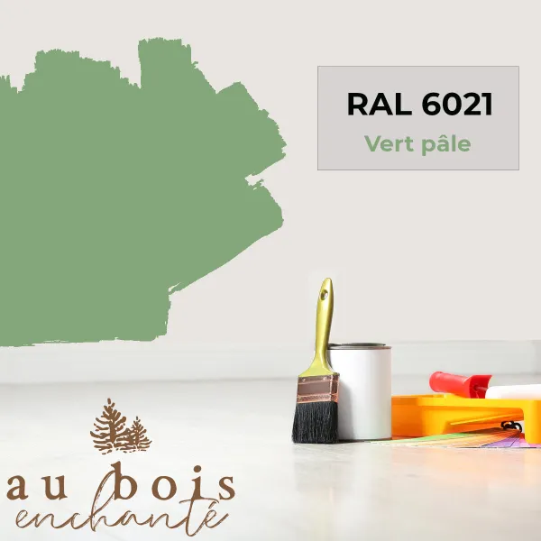Peinture norme jouet Vert pâle RAL 6021  - Au Bois Enchanté