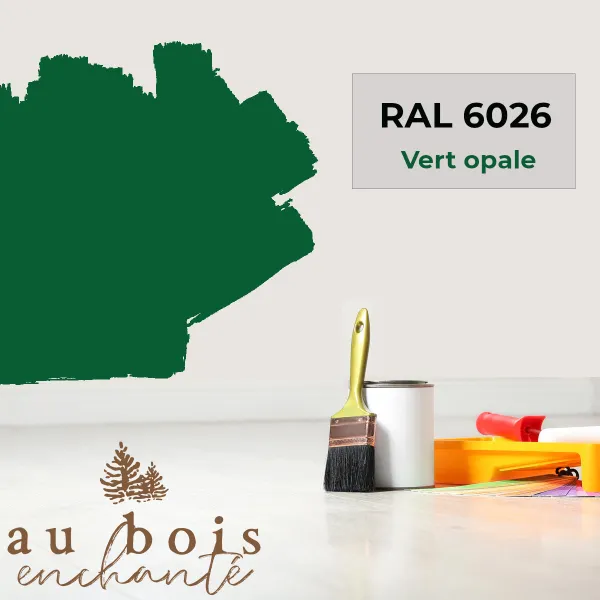 Peinture norme jouet Vert opale RAL 6026  - Au Bois Enchanté