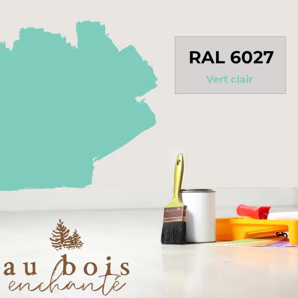 Paint standard toy Light Green RAL 6027  - Au Bois Enchanté