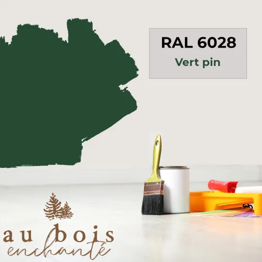 Peinture norme jouet Vert pin RAL 6028  - Au Bois Enchanté