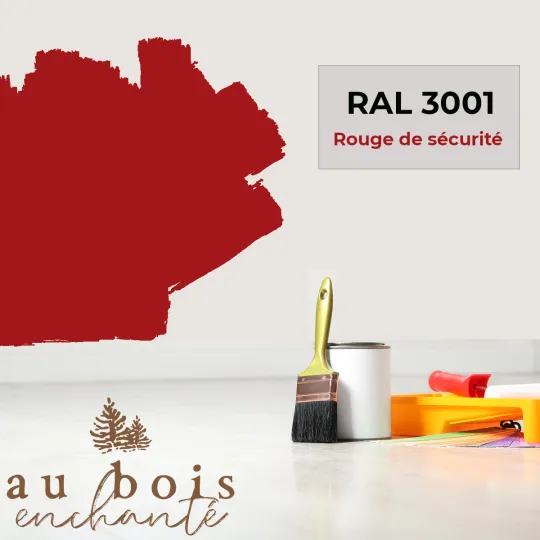 Peinture norme jouet Rouge de sécurité RAL 3001  - Au Bois Enchanté