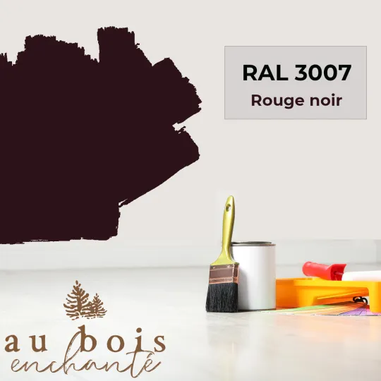 Teinte norme jouet Rouge noir RAL 3007  - Au Bois Enchanté