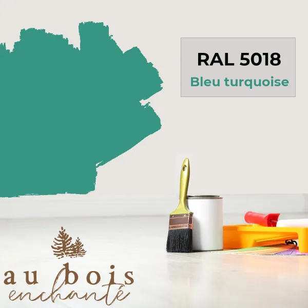 Teinte norme jouet Bleu turquoise RAL 5018  - Au Bois Enchanté