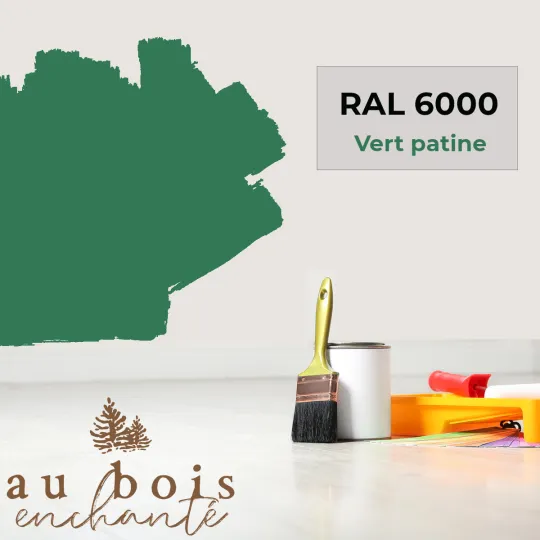 Toy standard shade Platinum green RAL 6000  - Au Bois Enchanté