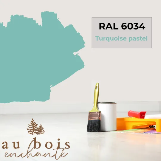 Teinte norme jouet Turquoise pastel RAL 6034  - Au Bois Enchanté