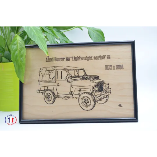 Table Land Rover Lightweight 88" Series'3 in Finnish birch plywood.-Au bois enchanté