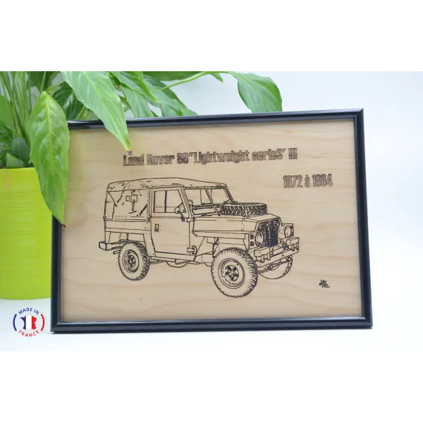 Table Land Rover Lightweight 88" Series'3 in Finnish birch plywood.-Au bois enchanté