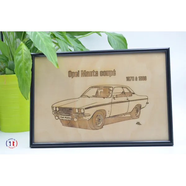 Opel Manta Coupé in Finnish birch plywood Finnish birch plywood 5 ply - Au Bois Enchanté