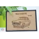 Simca Aronde P60 painting in Finnish birch plywood Finnish birch plywood 5 ply - Au Bois Enchanté