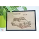 Tableau Renault 4CV en contre-plaqué bouleau finlandais Contre-plaqué bouleau finlandais 5 plis - Au Bois Enchanté