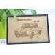 Tableau Renault Dauphine en contre-plaqué bouleau finlandais Contre-plaqué bouleau finlandais 5 plis - Au Bois Enchanté