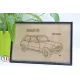 Tableau Renault R5 en contre-plaqué bouleau finlandais Contre-plaqué bouleau finlandais 5 plis - Au Bois Enchanté