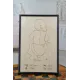 Birth chart with a wooden background 4-ply Finnish birch plywood - Au Bois Enchanté