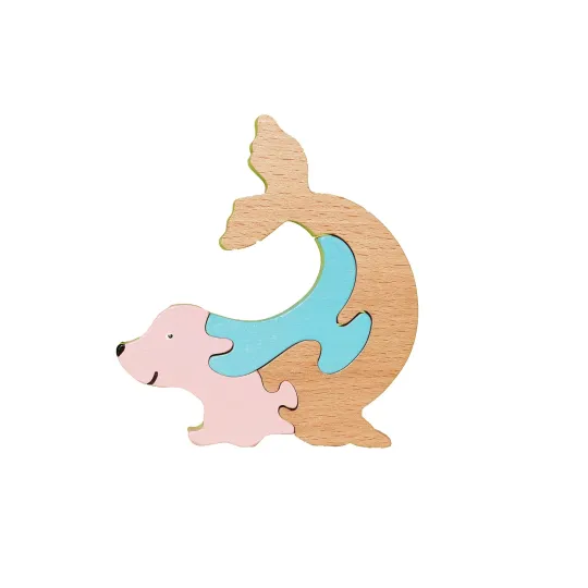 Puzzle en bois phoque Bois Hêtre - Au Bois Enchanté