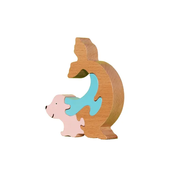 Puzzle en bois phoque Bois Hêtre - Au Bois Enchanté