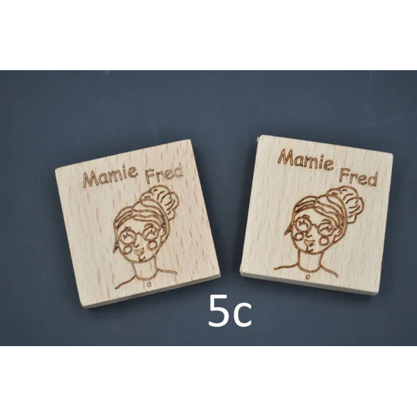 Customizable Wooden Family Memory Game Beech Wood - Au Bois Enchanté