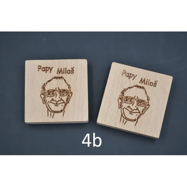 Jeu Memory famille personnalisable en bois Bois Hêtre - Au Bois Enchanté