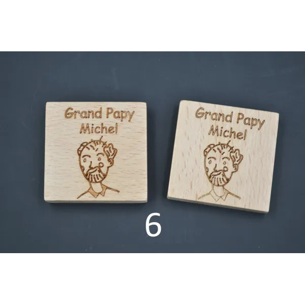 Jeu Memory famille personnalisable en bois Bois Hêtre - Au Bois Enchanté