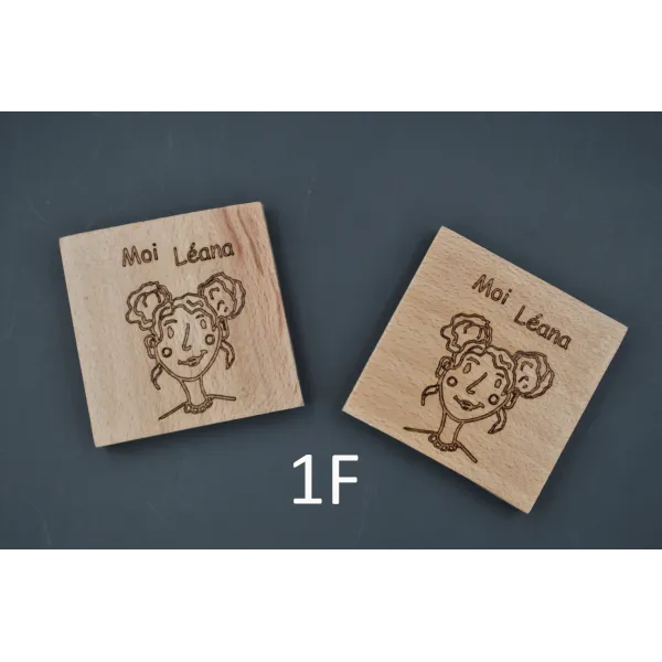 Jeu Memory famille personnalisable en bois Bois Hêtre - Au Bois Enchanté