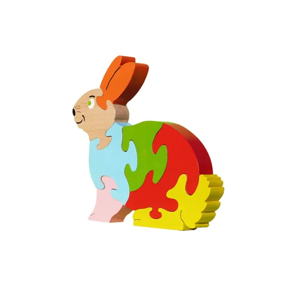 Wooden puzzle Rabbit Beech Wood - Au Bois Enchanté