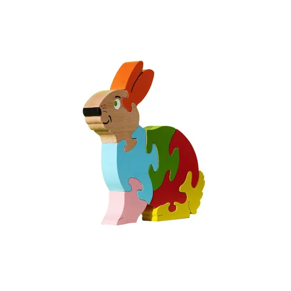 Wooden puzzle Rabbit Beech Wood - Au Bois Enchanté