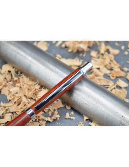 Wooden mechanical pencil pen from Cocobolo Cocobolo wood - Au Bois Enchanté