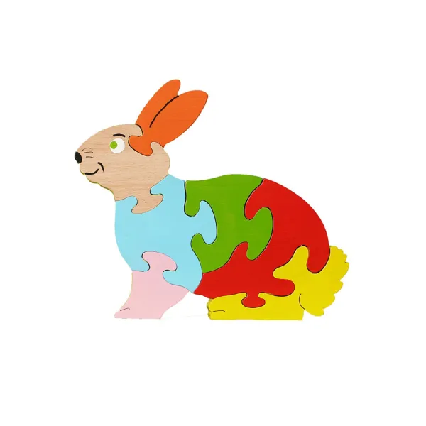 Wooden puzzle Rabbit Beech Wood - Au Bois Enchanté