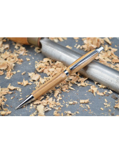 Stylo porte mine Elégance en bois de Zébrano Bois de zébrano - Au Bois Enchanté