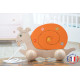 Wooden snail to pull Beech Wood - Au Bois Enchanté