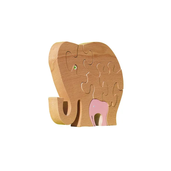 Elephant wooden puzzle Beech Wood - Au Bois Enchanté