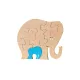 Puzzle en bois éléphant Bois Hêtre - Au Bois Enchanté