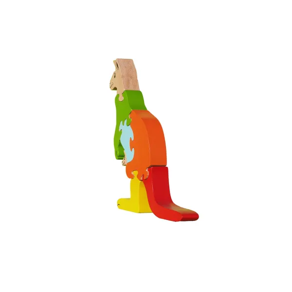 Kangaroo wooden puzzle Beech Wood - Au Bois Enchanté