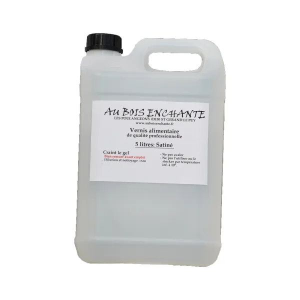 5 litre food varnish  - Au Bois Enchanté